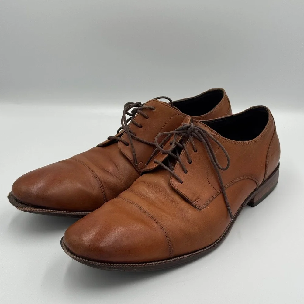 Cole Haan British Tan Leather Cap Toe Oxford Shoes 11.5 M NO BOX